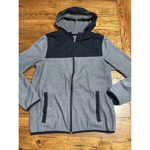Under Armour Jacket Smal Gray Full Zip Infrared ColdGear Hooded Sweatshirt Q17